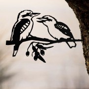 Metalbird - Pair Of Kookaburras (Large)